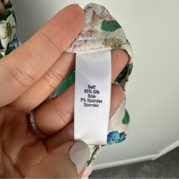 Marissa Webb Perryn Silk One Shoulder Floral Dress - Picture 9 of 10